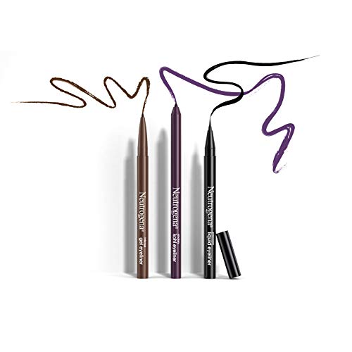 Neutrogena Smokey Kohl Eyeliner with Antioxidant Vitamin E, Water-Resistant & Smooth-Gliding Eyeliner Makeup, Smokey Gray, 0.014 oz