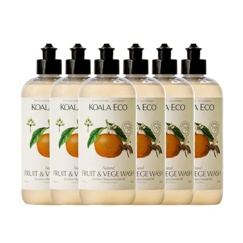 Koala Eco Fruit & Vegetable Wash 6 Pack - Australian Mandarin 16oz - Recyclable Bottles