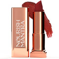 NOURISH MANTRA Creamy Matte Lipstick - Kashmiri Mirch | Non-drying, Highly Pigmented | Matte Finish | Enriched with Castor Oil & Vitamin E | Lipstick for Women | 4 g