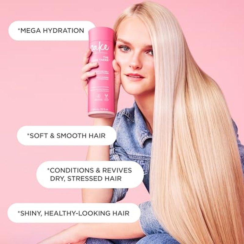 Cake Beauty Moisturizing Conditioner, The Care Taker ? Hydrating Conditioner that Replenishes Dry Hair ? With Coconut Water, Hyaluronic Acid & Shea Butter - For All Hair Types - 296 ml