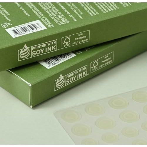 JMsolution Heartleaf Acne Pimple Patch - Hydrocolloid Slim Fit Acne Patches with Heartleaf, Tea Tree Oil, Centella Extract - 2 Size S (6 dots), M (5 dots) for Fast Healing and Protection