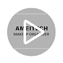 AMEITECH 8-Layer Rotating Makeup Organizer with Lipstick Storage - Large Capacity, Adjustable & Clear