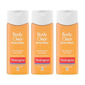 Neutrogena Body Clear Acne Body Wash 3-Pack, 8.5 fl oz each, Lightly Scented