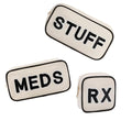 3Pcs Canvas RX Medicine & Storage Bags Set - Small, Med & Stuff Bag - Variation of THIS listing