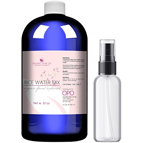 Rice Water Hair Growth Spray - 32 Fl Oz Extra Strength Herbal Mist & Conditioner