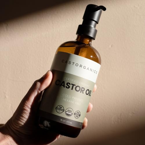 USDA Organic, Cold Pressed, Hexane Free, Castor Oil - 16oz