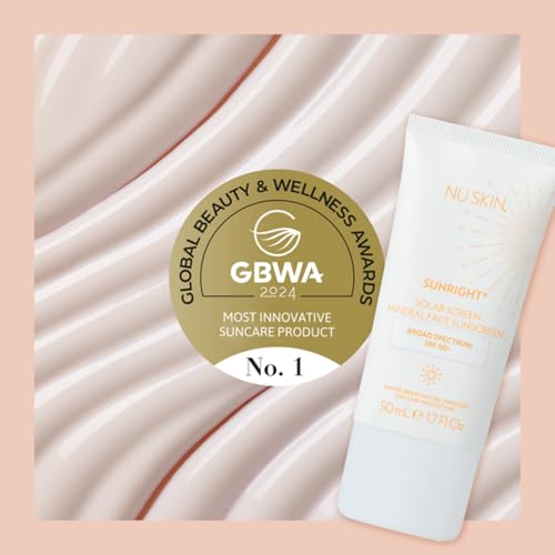 Nu Skin Sunright Solar Sunscreen SPF 50+ | Broad-Spectrum UVA/UVB Protection for Face & Body (50mL) | Water-Resistant for 80 Minutes | Lightweight, Non-Greasy Formula