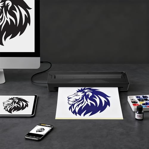Portable Thermal Tattoo Stencil Printer with Transfer Paper for Artists & Beginners