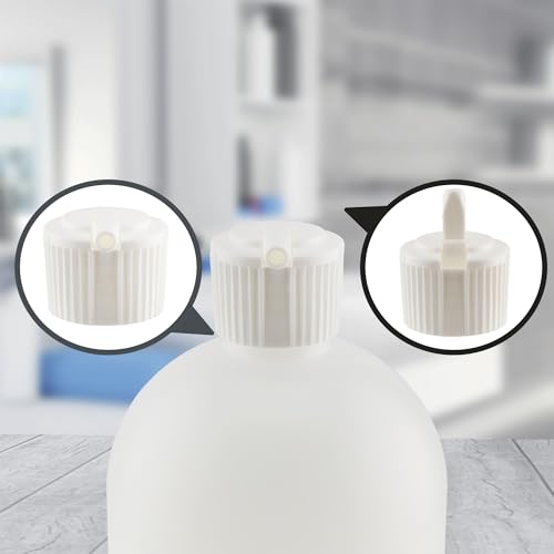Cornucopia Brands 32oz Flip-Top Plastic Squeeze Bottles (4-Pack) XL Dilution Bottles for Shampoo & Dog Grooming