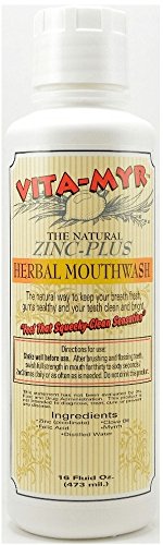 VITA-MYR Zinc Plus Toothpaste & Natural Mouthwash Pack - Vegan & Gluten-Free