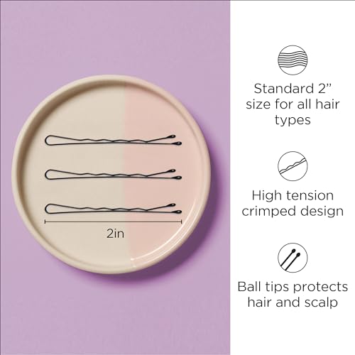 Diane Bobby Pins, 2" Black, 1 Lb. (Approximately 600 Pins)