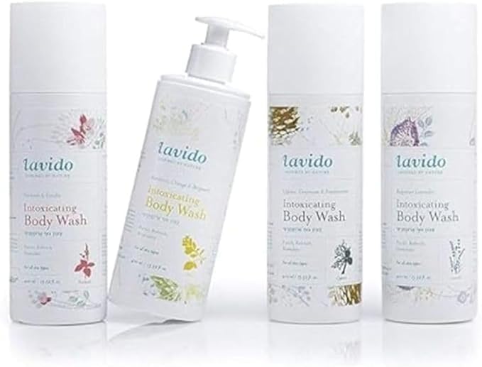Lavido Body Wash for Women & Men - Patchouli & Vanilla Shower Gel 13.5 oz - Variations Include Patchouli