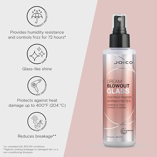 Dream Blowout Glass 72-Hour Frizz Fighter | Humidity Control | Glass-Like Shine | Hydrate & Smooth | For Most Hair Types