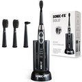 Sonic-FX Solo Electric Toothbrush 3 Pack with Auto-Timer & 2 Brush Heads - Black