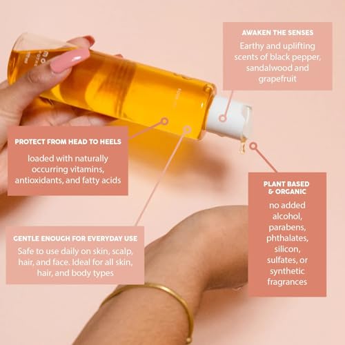 MOMOTARO APOTHECA Nourishing Versatile Body Oil for Every Body, Everywhere, Everyday with Jojoba, Argan, and Sweet Almond Oils - 177 ml | 6 fl oz