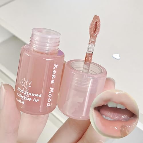 Gloss, Lipgloss for Women Waterproof, Lipstick Makeup Smooth and Comfortable, Lip Tint Brilliant Pearl Light, Lip Balm Gift For Girls Mom #light purple