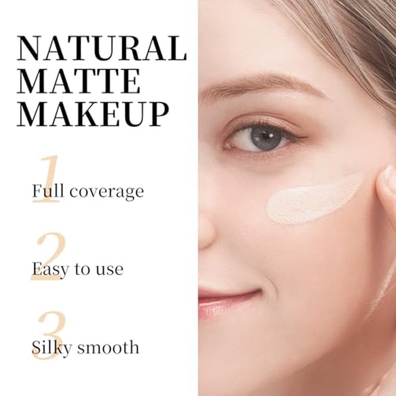 Magic Minerals Airbrush Foundation Spray,Air Brush Makeup Full Coverage Foundation for Mature Skin, Older Women and Teenagers,Long Lasting Lightweight Natural Makeup - 02 Beige