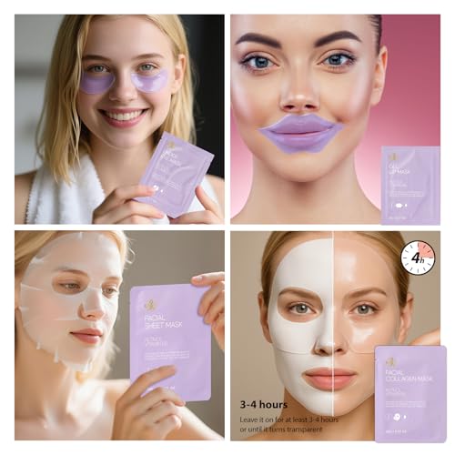 Lavender & Rose Hydrating Skin Care Set - 55 Pcs Spa Gift for Women