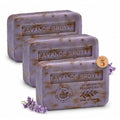 Lavender Exfoliating Bar Soap - French Milled Hand & Body Soap, 3 Pack