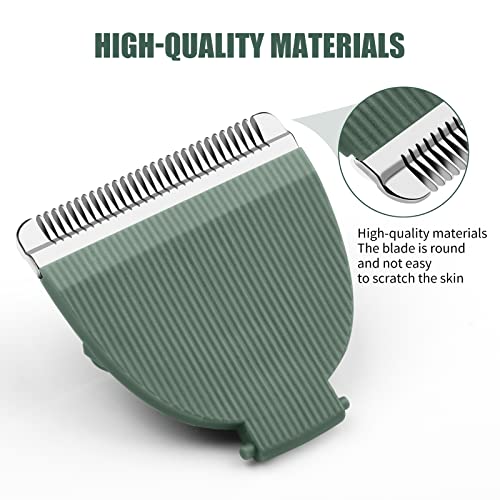 Green 3 Pack Ceramic Replacement Blades for Meridian & ManSpot Grooming Trimmers
