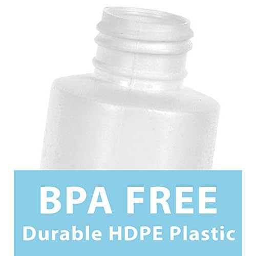 JUVITUS 4 oz / 120 ml White Plastic HDPE Refillable Cylinder Squeeze Bottle with Silver Disc Cap (12 Pack)