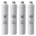 Colidier 4 Pack Water Filter Set for Bluevua RO100ROPOT & UV Systems