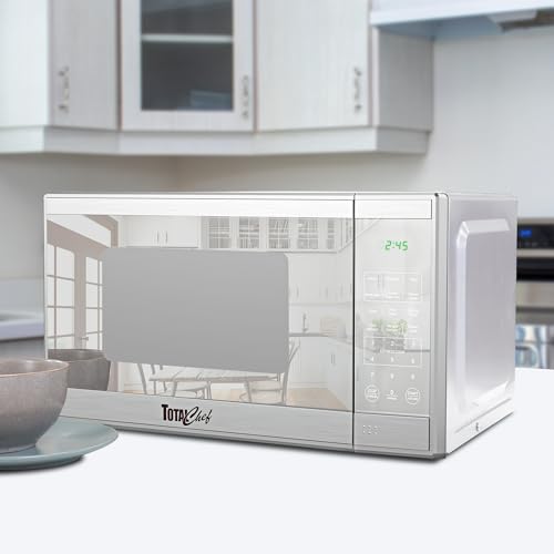 Compact 0.7 Cu Ft Microwave Oven 700W with Pre-Set Cooking Functions
