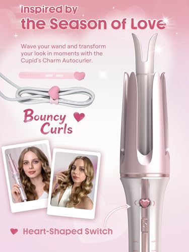 SHEGLAM Automatic Curling Iron Pink 0.75 Inch - Hair Styling Tool