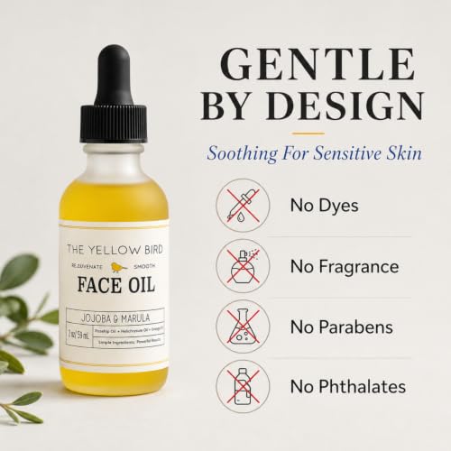 Marula & Jojoba Face Oil for Gua Sha & Dermaplaning - Lightweight, 2 oz