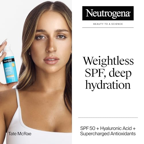 Neutrogena Hydro Boost SPF 50 Face Moisturizer with Hyaluronic Acid, Pack of 2