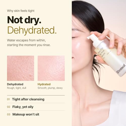 De:maf Here-Oh My First Hydrating Serum 5.24 Fl Oz Hyaluronic Acid (Foam Toner-Serum) Original