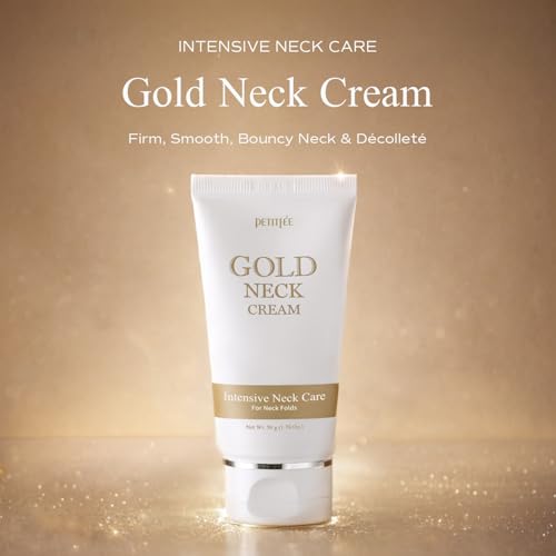 Gold Neck Cream - Firming Anti-Aging Skin Care with 24K Gold & Peptides