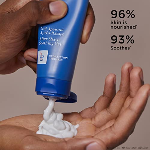 ClarinsMen Soothing After Shave Gel - Hydrates, Relieves Razor Burn & Irritations for All Skin Types - 2.5 oz