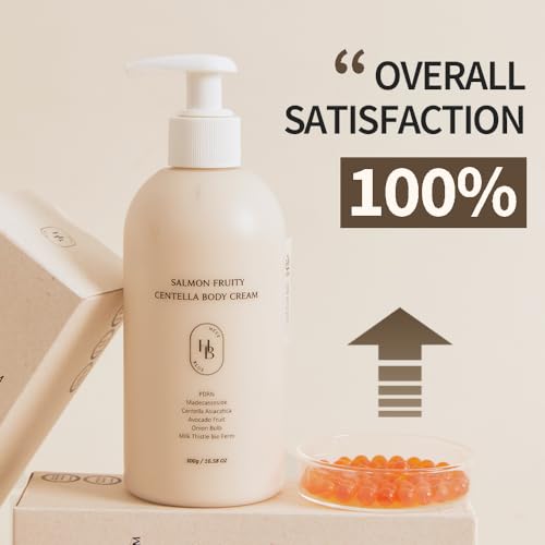 Salmon & Centella Body Cream for Sensitive Skin - Hypoallergenic Moisturizer