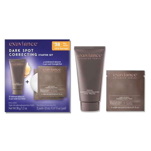 Dark Spot Correcting Skincare Set with Retinol & Microdermabrasion Pads