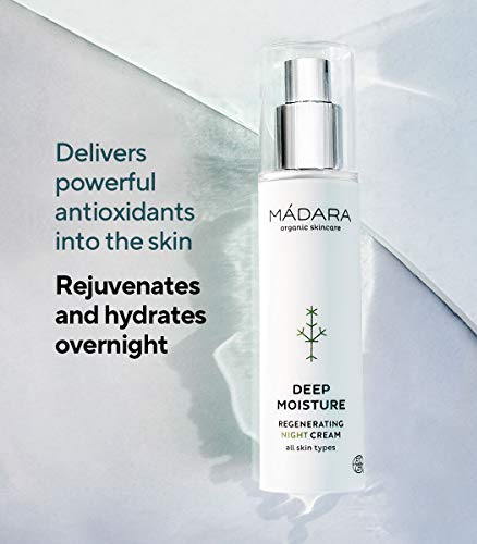 Madara Deep Moisture Regenerating Night Cream 50ml - Rich, Fast-Absorbing Hydrating Formula