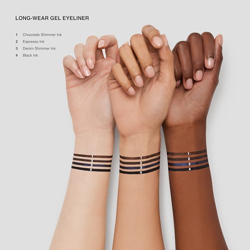 Black Gel Eyeliner Waterproof Long Wear 8-Hour - Matte, Smudge-Proof, New Formulation