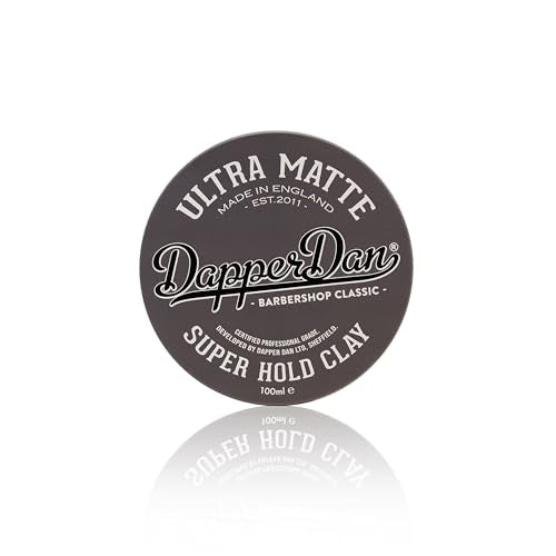 Dapper Dan Ultra Matte Super Hold Hair Clay 1 Oz - Strong, Natural Finish