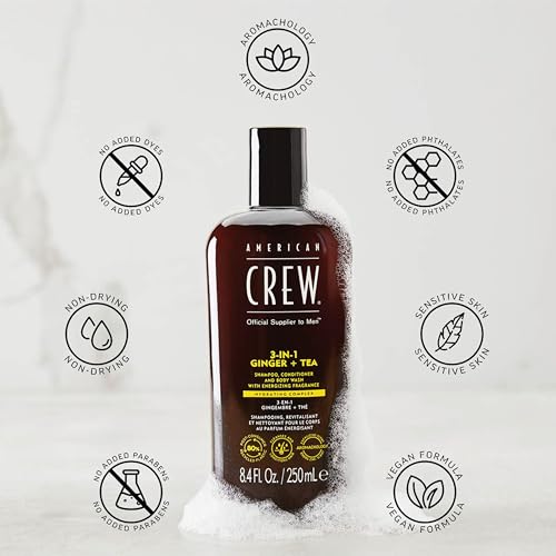 American Crew 3-in-1 Shampoo Body Wash & Conditioner Ginger + Tea 33.8 fl oz - Variation of THIS listing