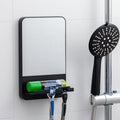 TAILI Shower Mirror Fogless for Shaving Suction Cup, Shaving Mirror with Razor Holder Hook, Anti Fog Mirror for Shower, Removable, Bathroom & Shower Accessories, Black