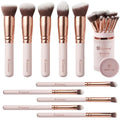 Lamora Makeup Brush Set - 10 Professional Face & Eye Brushes, Cruelty-Free