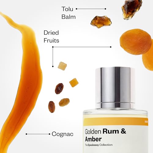 Dossier Golden Rum & Amber Unisex Eau de Parfum 50ml - Warm Boozy Fragrance