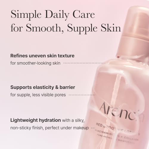 ARENCIA Red Smoothie Lotion 5% Niacinamide Face Moisturizer with Peptides & Collagen – 6.76 fl oz