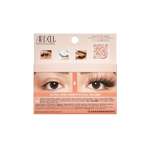 Ardell Big Beautiful Lashes 971 Poppin Triple Pack with Clear Lash Adhesive