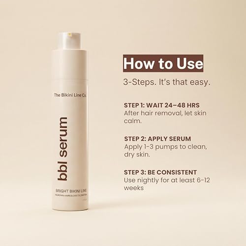 Post-Hair Removal Bikini Line Serum with Salicylic Acid & Niacinamide - Fragrance-Free, Soothes Irritation & Reduces Ingrown Bumps