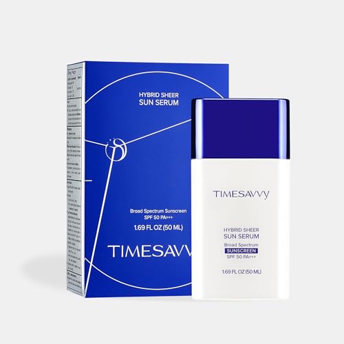 SPF 50 Face Sunscreen Serum with Mineral & UV Filters - Lightweight & Sheer Finish