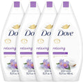 Dove Body Wash Relaxing 4-Pack - Jasmine & Coconut Milk, 15.2 oz Each Variation Included