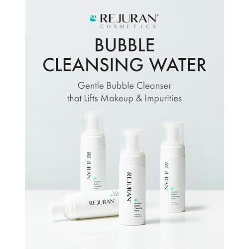 REJURAN¢ç c-PDRN¢ç Korean Skin Care Bundle ? Turnover Ampoule Face Serum & Moisture Bubble Cleansing Water for Firming, Hydrating, Radiant Skin and Gentle Makeup Removal