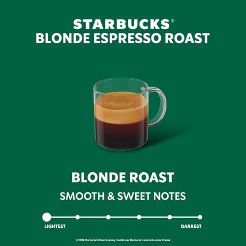 Starbucks by Nespresso Vertuo Blonde Espresso 50-Count Capsule Pack (10 Count x5)
