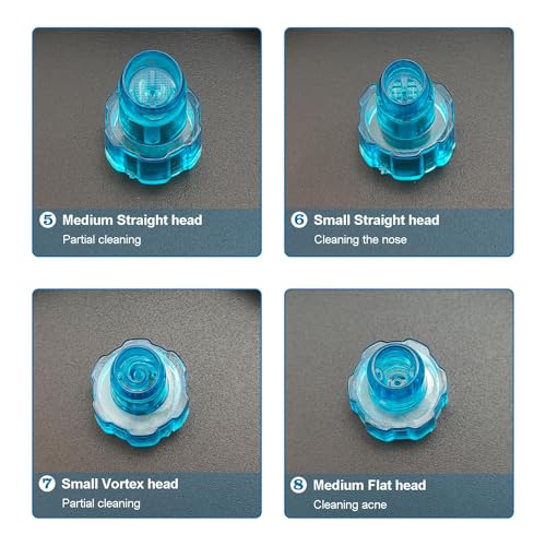 Elitzia Capri Blue Hydrodermabrasion Tips Set for Aqua Peel Machine - 8 Pcs